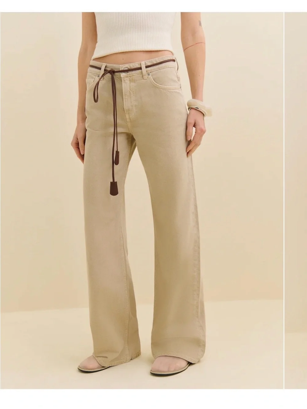 Reformation Cary Low Rise Slouchy Wide Leg - Picture 2 of 8